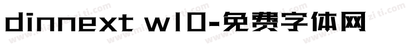 dinnext w10字体转换